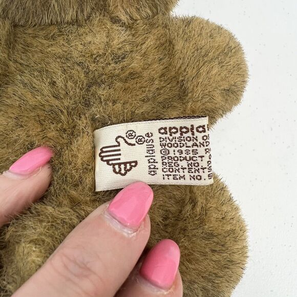 Robert Raikes 9” 5453 Jamie Brown Teddy Bear Applause Carved Wood Face Jointed - Picture 6 of 10